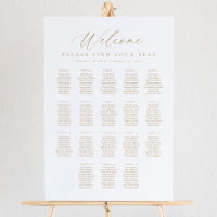 18 Tables Welcome Seating Chart