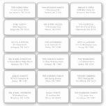 18 Wedding Guest Recipient Name Address Shipping<br><div class="desc">18 Wedding Guest Recipient Name Address Shipping Labels</div>