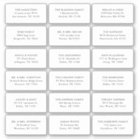 18 Wedding Guest Recipient Name Address Shipping