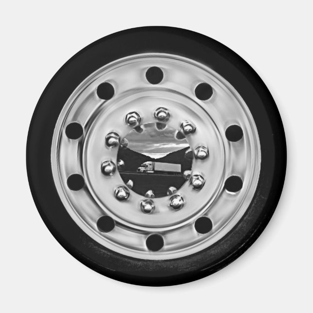 18 Wheelin' Magnet (Front)