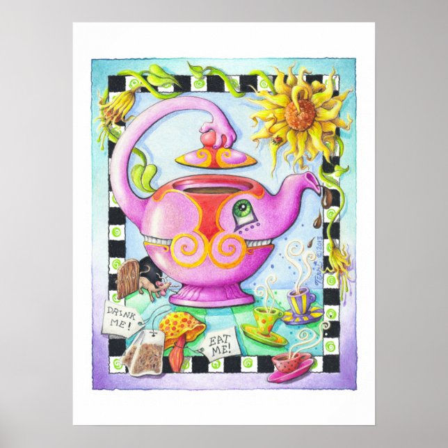 18"x24" ARCHIVAL PRINT - MAD ABOUT TEA PARTY (Front)