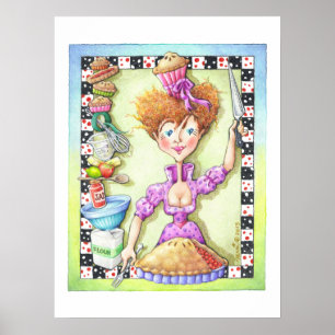 18"X24" ARCHIVAL PRINT - QUEEN OF TARTS