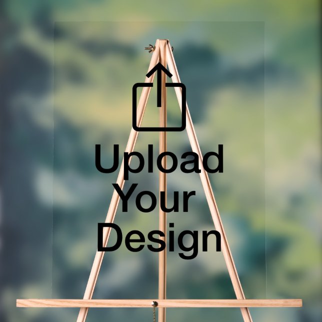 18" x 24" Acrylic Sign, Upload Your Design Acrylic Sign (Neutral)