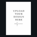 18" x 24" Poster Print - Portrait<br><div class="desc">Customise your design in Templett. After you are done editing,  download your file in a JPG format (don't forget to turn on the bleed option). Upload your design here by clicking on the blue "Personalise" button.</div>