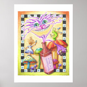 18:x 24" POSTER - WorCHESHIRE CAT