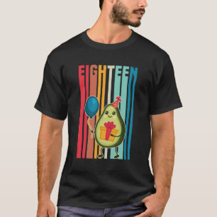 18 Year Old Birthday Boy Avocado Theme Birthday Pa T-Shirt