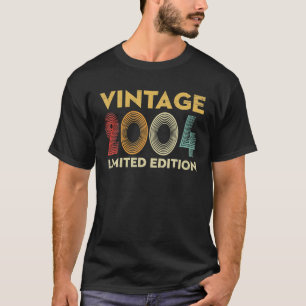 18 Year Old Gifts Vintage 2004 Limited Edition T-Shirt