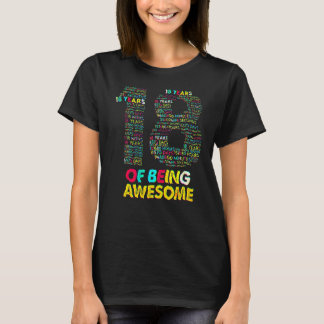18 Years Of Being Awesome 18 Yr Old 18th Birthday  T-Shirt