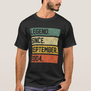 18 Years Old 18th Birthday Legend Since September T-Shirt