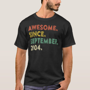18 Years Old Awesome Since September 2004 18th 22 T-Shirt