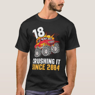 18 Years Old Happy Birthday Trucker Cruising It Si T-Shirt