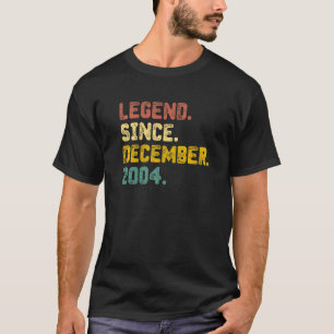 18 Years Old  Legend Since December 2004 18th Birt T-Shirt