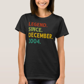 18 Years Old  Legend Since December 2004 18th Birt T-Shirt