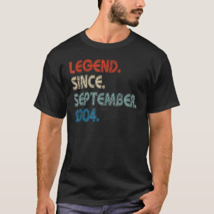 18 Years Old Legend Since September 2004 18th Bir T-Shirt