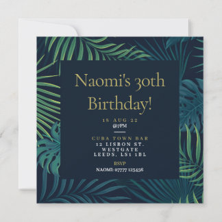 18th, 30th, 40th, 50th, 60th Birthday Party Invite