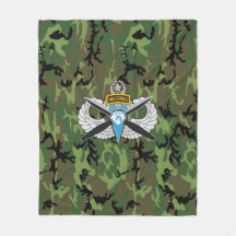 18th Airborne Corps Recondo Camo Fleece Blanket