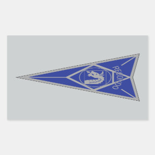 18th Airborne Recondo - Fort Bragg - Infantry Blue Rectangular Sticker