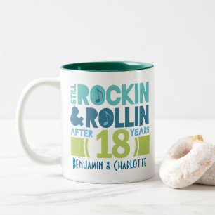18th Anniversary Personalised Mug Gift