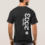 18th Birthday 2003 Name Legends Vintage Distressed T-Shirt<br><div class="desc">The birth of "Legends" vintage add name,  front and rear print any year.</div>