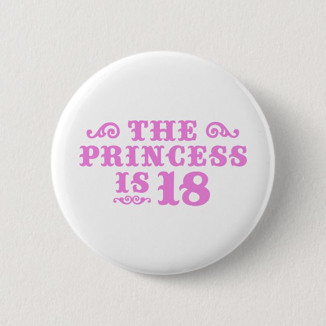 18th Birthday 6 Cm Round Badge (Front)