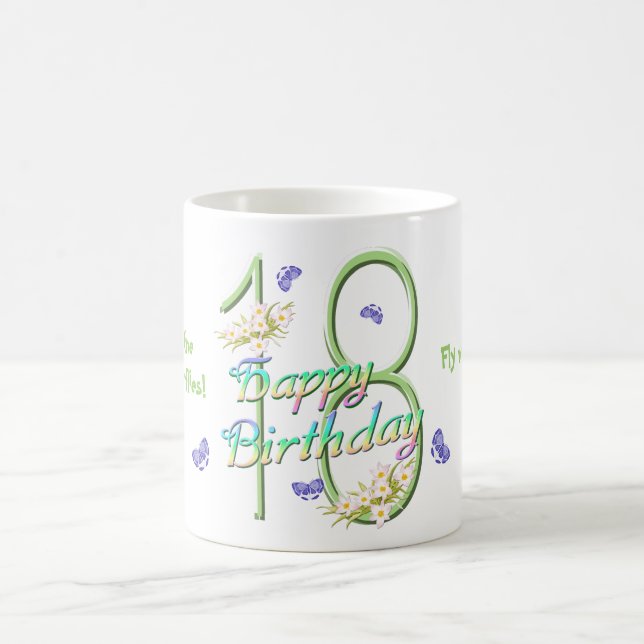 18th Birthday Butterfly Dance Mug (Center)