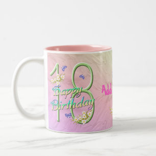 18th Birthday Butterfly Garden Mug
