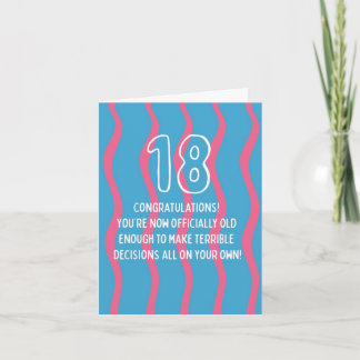 18th Birthday Card 