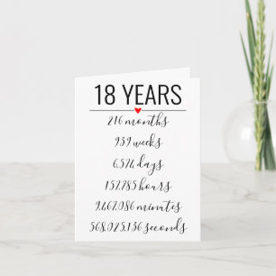 18th Birthday Card, milestone, retirement Invitation