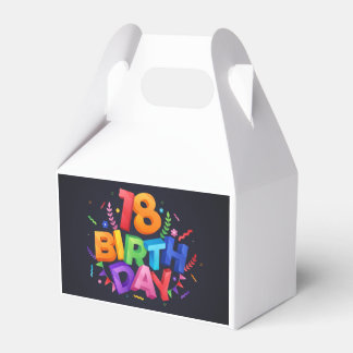 18th Birthday Celebration Favour Box