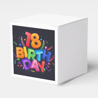 18th Birthday Celebration Favour Box