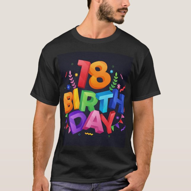 18th Birthday Celebration T-Shirt (Front)