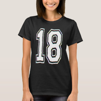 18th Birthday College Number T-Shirt