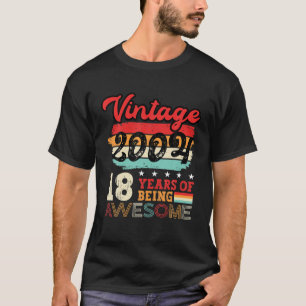 18Th Birthday Cool Bday Idea Turning 18 Year Old M T-Shirt