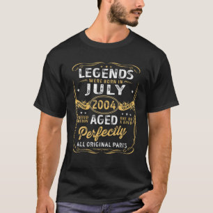 18Th Birthday Decoration Legends Were Born In July T-Shirt