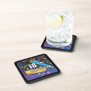 18th Birthday Favours Coaster
