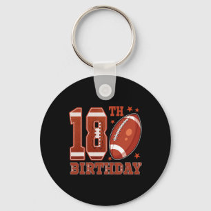 18th Birthday Football Theme 18 Year Old Boy Birth Key Ring
