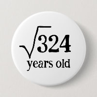 18th birthday funny eighteenth math square root