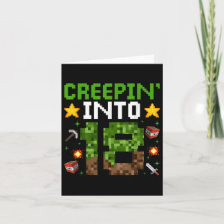 18th Birthday Gamer Pixel Creepin’ Into 18 Video G Card