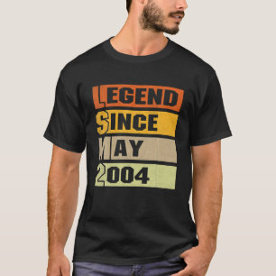 18Th Birthday Gifts 18 Years Old Legend Since May T-Shirt