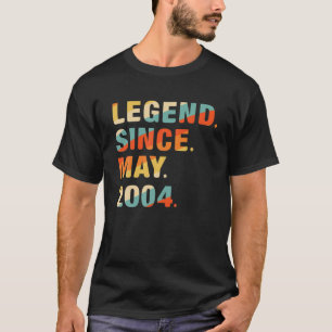 18Th Birthday Gifts 18 Years Old Legend Since May T-Shirt