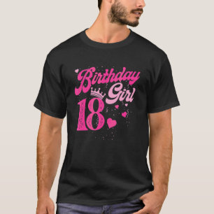 18th Birthday Girl Crown 18 Years Old Bday T-Shirt