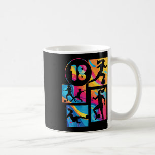 18th Birthday Girl Soccer Player Footll 18 Years O Coffee Mug