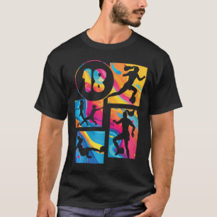 18th Birthday Girl Soccer Player Footll 18 Years O T-Shirt
