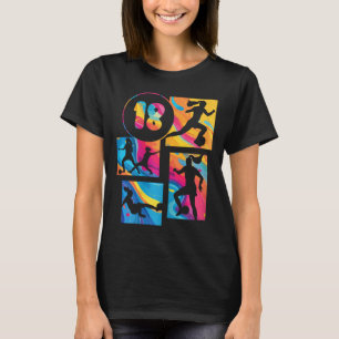 18th Birthday Girl Soccer Player Footll 18 Years O T-Shirt