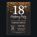 18th Birthday Invitation Gold Glitter<br><div class="desc">18th Birthday Invitation with Gold String Lights with Gold Glitter Background. Gold Birthday. Adult Birthday. Men or Women Bday Invite. 13th 15th 16th 18th 20th 21st 30th 40th 50th 60th 70th 80th 90th 100th, Any age. For further customisation, please click the "Customise it" button and use our design tool to...</div>