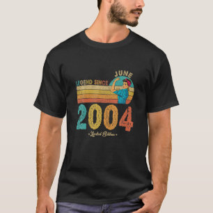 18Th Birthday June 2004 Legend Since 2004 18 Years T-Shirt