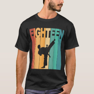 18th Birthday Karate Taekwondo Theme 18 Year Old T-Shirt