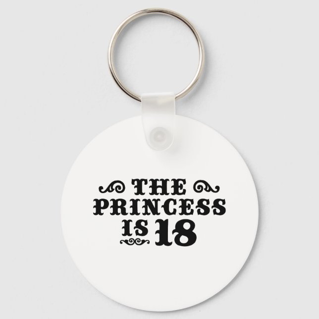 18th Birthday Key Ring (Front)