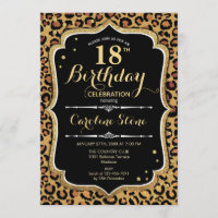 18th Birthday - Leopard Print