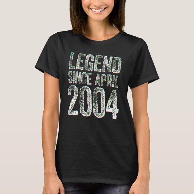 18th Birthday March Born  18 Years Legend Since 20 T-Shirt (Front)